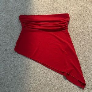 Super flattering red urban outfitters tube top